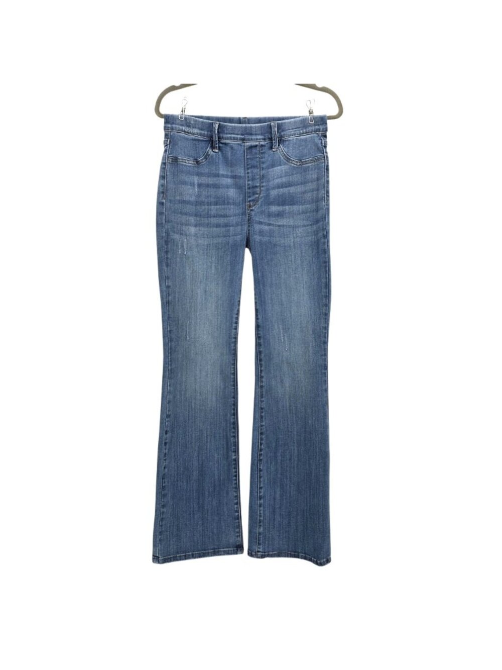 Judy Blue Womens 9/29 Jeans Santa Clara Pull On High Rise Slim Boot Distressed